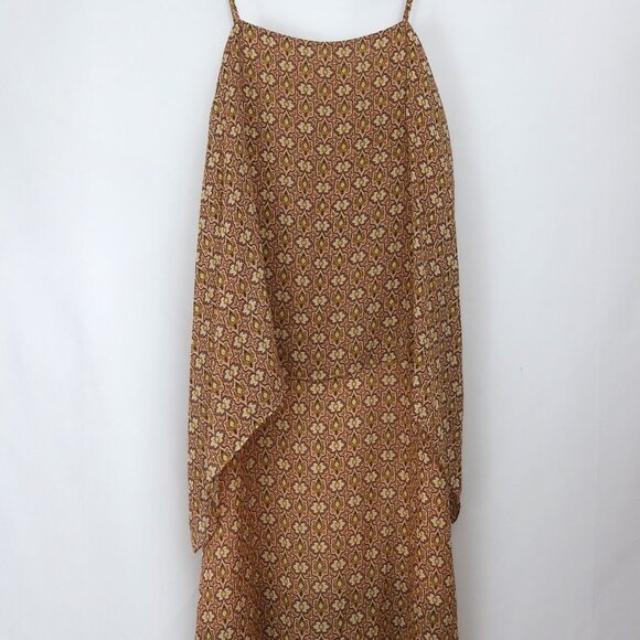 Theory Dafeon Silk Swing Dress Small Petite Tiered Asymmetric Romantic Fairycore - Picture 3 of 12